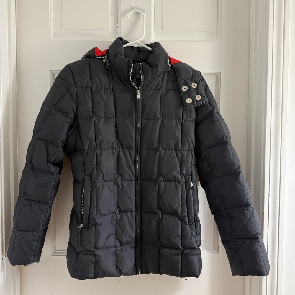 Vintage GAP Black Puffer Jacket with Hood